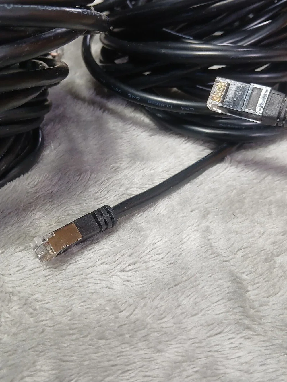Lot Of 17 Ethernet LAN Patch Cables & DSL RJ11 Phone Cords Various Lengths Mix